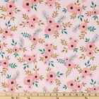 Watercolor Rose Fabric, Blush Floral Fabric, Modren Roses, Cotton Fabric BTY