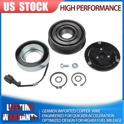Air Conditioning Compressor Clutch For Nissan Murano 2009 2010 2011 2012 2013 US - Image 1 of 4