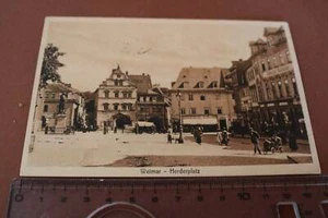 gran mapa antiguo - Weimar - Herderplatz - 1915 - Imagen 1 de 1
