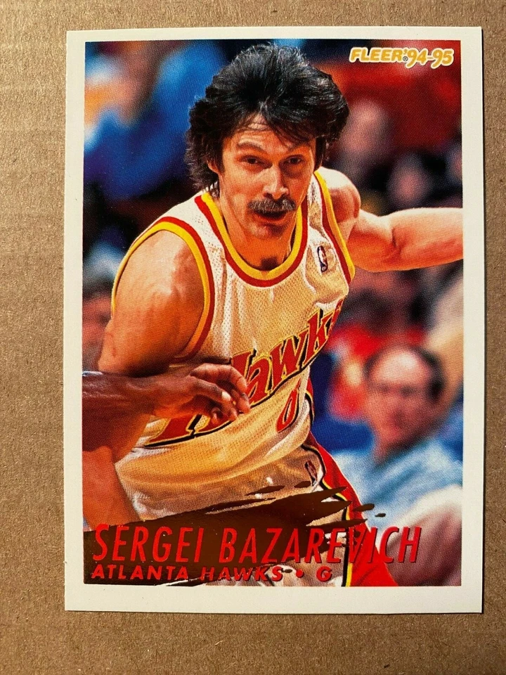SERGEI BAZAREVICH RC  1994-95 Fleer #241  ATLANTA HAWKS RUSSIAN NATIONAL TEAM - Image 1 of 1