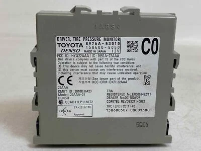 Módulo de control de monitor de presión de neumáticos OE 8976a-53010 para LEXUS IS350 2014-2016 Foto 1 de 4