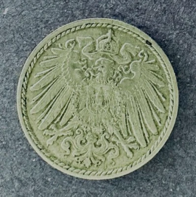 1904 J German Empire 5 Pfennig; Copper-Nickel;  Nice XF Coin - Image 1 of 2