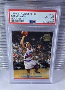 1996 Stadium Club Steve Nash Rookies I #R13 - PSA 8 📈