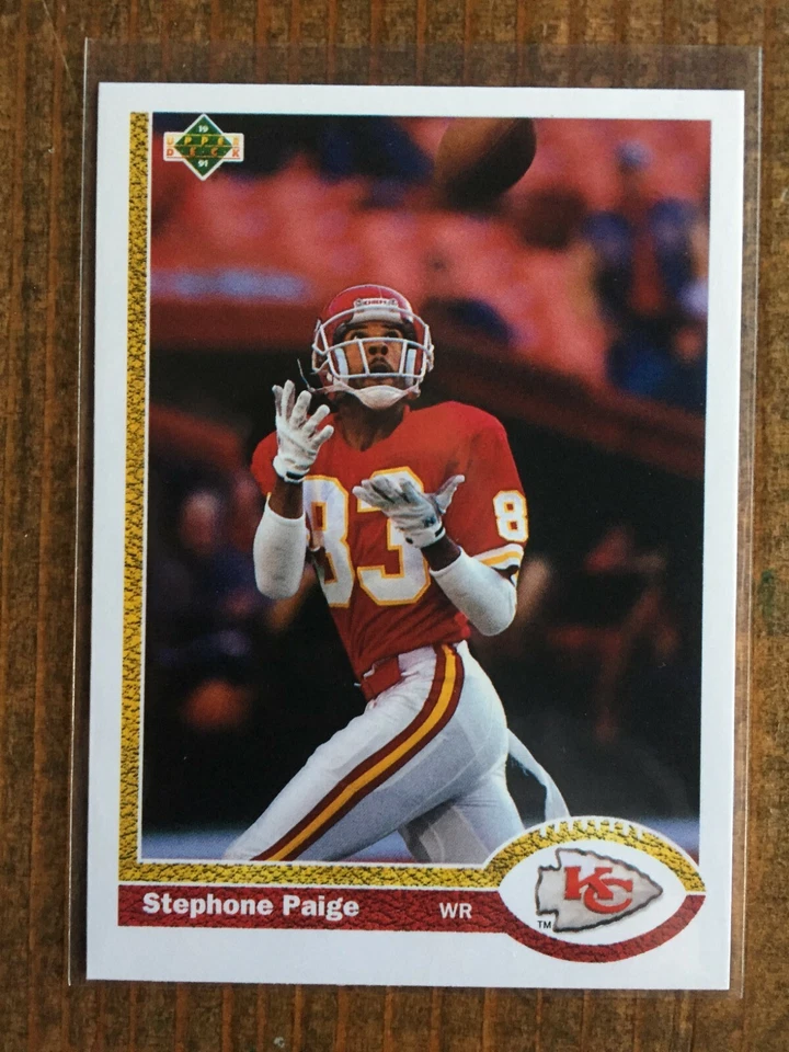 1991 UPPER DECK #178, STEPHONE PAIGE, K C CHIEFS STAR WIDE RECEIVER (NM) NICE!!! - Image 1 of 1