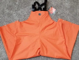 MONOS CARHARRTT PVC ROPA DE LLUVIA IMPERMEABLE BABERO PESCA NARANJA NUEVO (TALLA 2XL) - Imagen 1 de 21