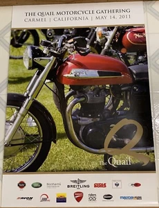 Norton Motorcycle The Quail Motorcycle Gathering 2011 Carmel Monterey Poster - Picture 1 of 7