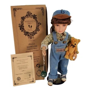 Boyds Yesterdays Child Ltd Ed Tomboy Doll Paige Spinner Stand in Box 4807 COA - Picture 1 of 6