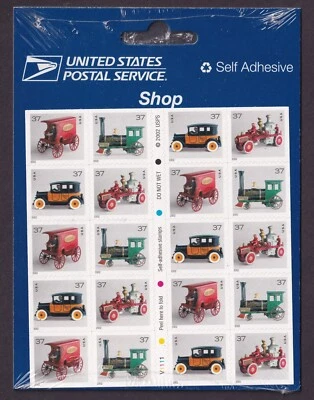 Scott #3645e Antique Toys Booklet of 20 37¢ Stamps - Sealed - Image 1 of 2