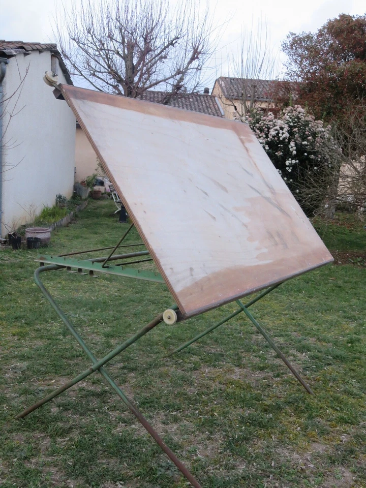 TABLE D'ARCHITECTE TABLE A DESSIN VINTAGE - Photo 1/4