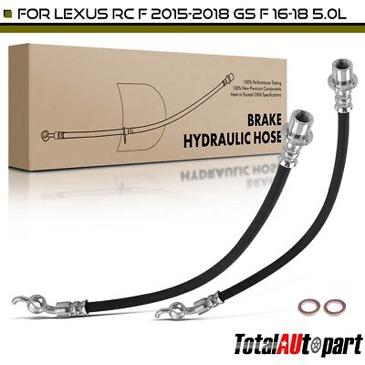 Manguera hidráulica de freno 2 piezas para Lexus RC F 2015-2018 GS F 16-18 V8 5,0 L lateral trasero Foto 1 de 4