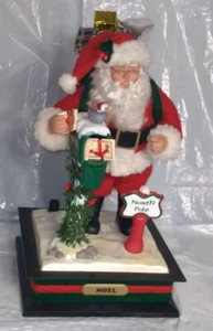 Vintage 1993 Santa Claus Mailbox Noel Animated LED Music Holiday Creations Works - Picture 1 of 11