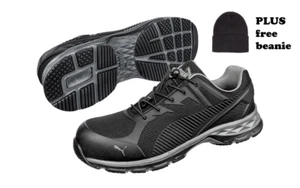 Work shoes PUMA boots safety toe PUMA relay black 643837 Aus Sizes + FREE beanie - Picture 1 of 4