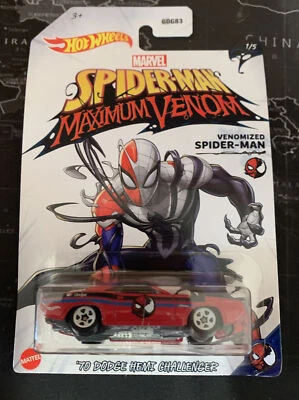 Dodge Hemi Challenger Spider-Man Maximum Venom #1 '70 2020 Hot Wheels Spider-Man Foto 1 de 2