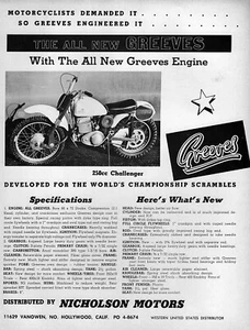 1964 Greeves Challenger 250 Motorcycle Original Ad - Picture 1 of 1