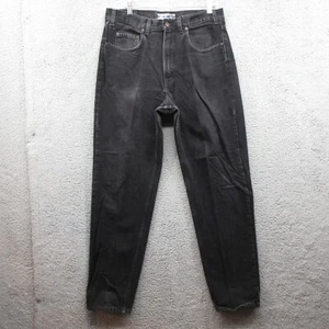 Gap Vintage Easy Fit Denim Jeans Mens 36x34 Black Made In USA - Picture 1 of 10