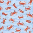 100 % Baumwolle Stoff zeitlose Schätze Krabben im Wasser Meer Ozean Krabbe
