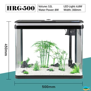 SUNSUN HRG-500 52L aquarium fish tank with LED light and filtration system - Picture 1 of 8