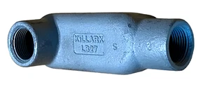 Hubbell Killark 3/4" Conduit Body LB27 - Iron - Rain Tight - Picture 1 of 13