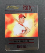 2005 Donruss Studio - Darin Erstad #5-36 Los Angeles Angels - Clear Gold /500