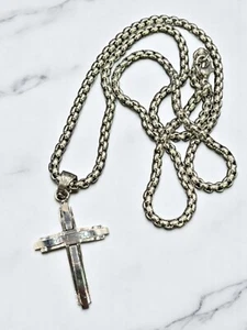 Collana Uomo con Pendente Croce in Acciaio Inossidabile IDEA REGALO UOMO - Imagen 1 de 3