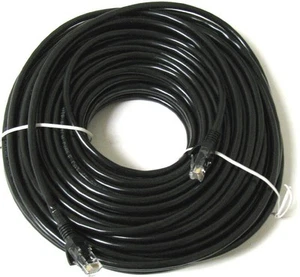 Cable Ethernet 25m RJ45 Red Rápida Internet Cable Premium CAT5E Negro - Imagen 1 de 1