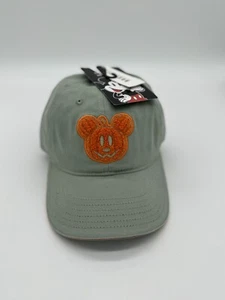 MICKEY MOUSE PUMPKINHAT greenish khaki TERRY CLOTH jack-o-lantern halloween NWT - Picture 1 of 3