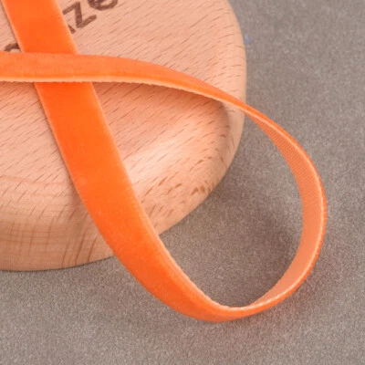 10 yards 3/8"(10mm) Flocked Velvet Ribbon Lot Sewing Trim Band Decoration DIY - Image 1 of 4