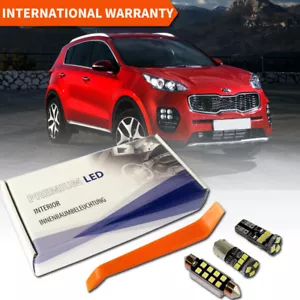 LED Interior Premium Kit for KIA Sportage 4 QL 7 SMD White Error Free 2016-2019 - Picture 1 of 12