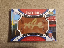 2007 Upper Deck Sweet Spot Classic Mark Grace Legendary Brown Leather Auto 13/50