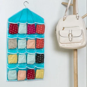 16 Pockets Wardrobe Storage Hanging Bag Closet Hanger Organizer over Door - Picture 1 of 10