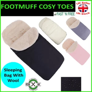 FOOTMUFF Cosy Toes Universal Sheep Wool Carrycot Buggy Pushchair Stroller Pram - Picture 1 of 6