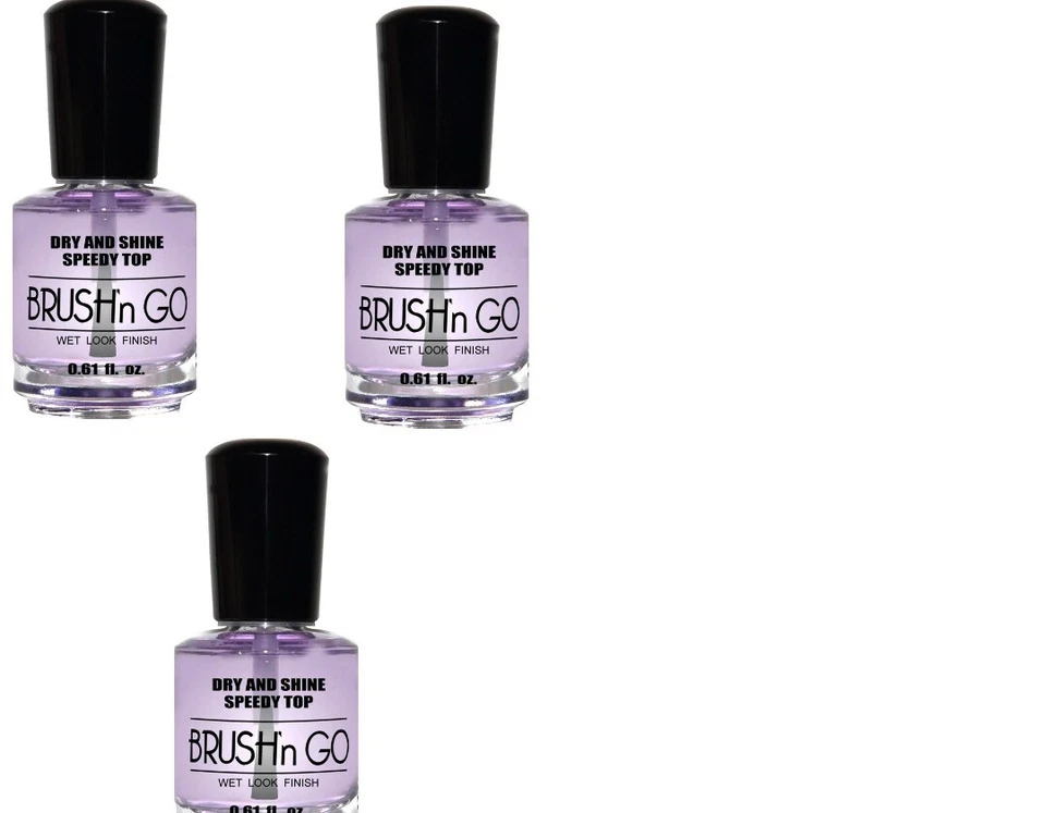 Duri Brush'n Go Dry and Shine Speedy Top Coat, esmalte de uñas de secado rápido - 0,61 fl. oz Foto 1 de 1