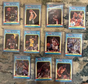 1988-89 Fleer Basketball Super Star Sticker Complete Set Pack Fresh w/ Jordan!