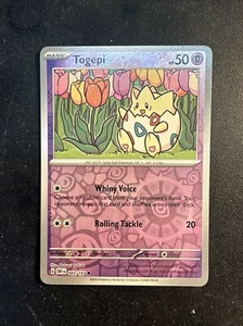 2023 Pokémon Obsidian Flames Reverse Holographic Holo Foil Togepi 83 /197 - Picture 1 of 2