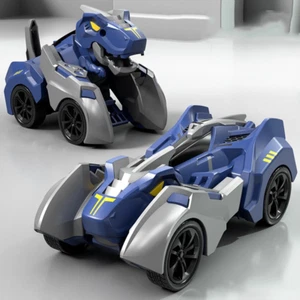 2 in 1 Transforming Dinosaur Car Deformation Toys Inertial Sliding Dino Automati - Picture 1 of 20