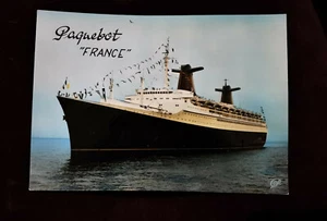CPM MARINE paquebot FRANCE Real Photo - Cie Gle Transatlantique - Imagen 1 de 2