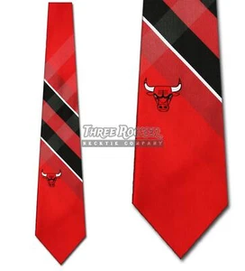 Chicago Bulls Ties FREE SHIPPING Mens Bulls Necktie Licensed Neck Tie NWT - Picture 1 of 3