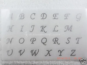 Hotfix Strass Bügelbild Groß - Buchstaben Nr.3 121205 zum aufbügeln Applikation - Bild 1 von 1
