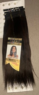 Cabello 100% humano ext. Janet-Perm Yaky. "10"" pulgadas". Color #1B/33. 1 pack por $25 Foto 1 de 3