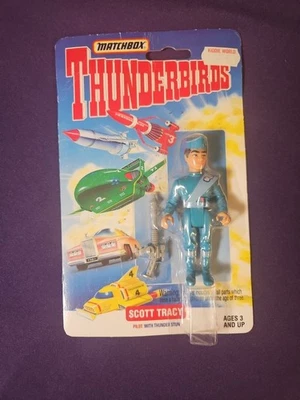VINTAGE THUNDERBIRDS, SCOTT TRACY FIGURE  ON CARD, MATCHBOX, 1994 - Image 1 of 4