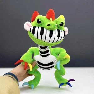 Juguete de peluche Pianosaurus de 13 pulgadas, muñeca de dinosaurio de anime, lindo regalo para fanáticos de la música - Imagen 1 de 5