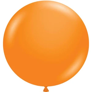 Tuftex 24" Crystal Tangerine Latex Balloons (25ct) - Picture 1 of 1