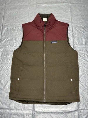 Patagonia Bivy Puffer Down Vest Jacket Red Brown Size Medium - Image 1 of 4