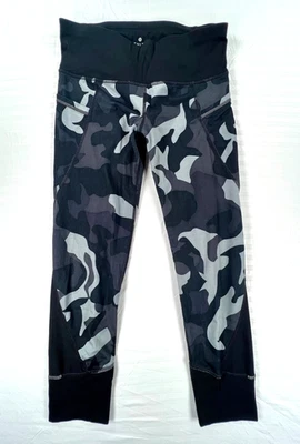 Athleta Black Camo Relay Capri 2.0 Leggings (Women's XS) - Image 1 of 4