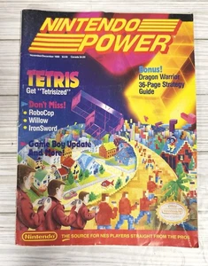 Nintendo Power Volume 9 Tetris Cover Nov/Dez 1989 mit Iron Sword Poster - A11 - Bild 1 von 8