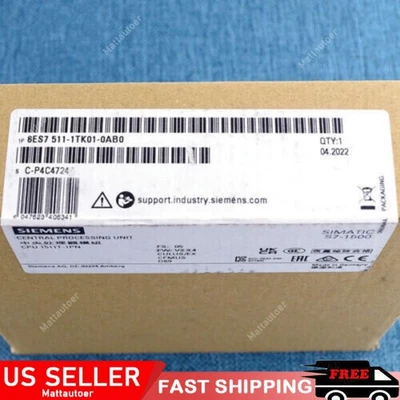 New Siemens 6ES7511-1TK01-0AB0 6ES75111TK010AB0 S7-1500T, CPU 1511T-1 PN - Image 1 of 2