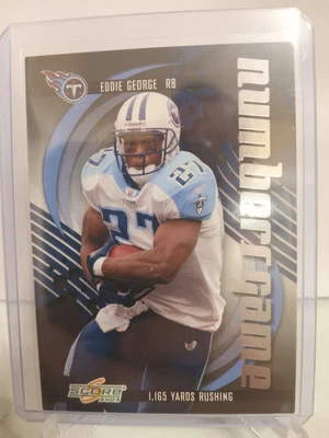 Eddie George Tennessee Titans 2003 Score RARE Numbers Game #NG-21 SN# 1120/1165 - Image 1 of 3