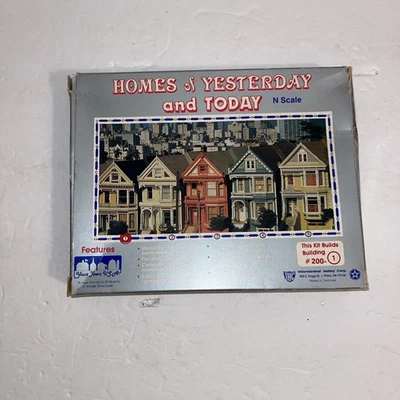 IHC 200-1 N Scale Homes of Yesterday and Today Building Kit Row Home - Image 1 of 3