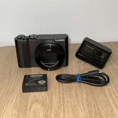 Panasonic Lumix DC ZS200 Digital Camera Black 4K 20.1MP - Read - US Seller - Image 1 of 4