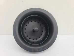 SINKOLOGY Kitchen Sink 3. 5 In. Strainer Drain Post Styled Basket Matte Black - Picture 1 of 4